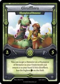 Girafflora - Champion of Demeter - Divine Champions: Snowshade Starter Decks - Elestrals card