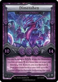 Dimenshen - Champion of Athena - Divine Champions: Snowshade Starter Decks - Elestrals card