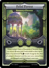 Foloi Forest - Sanctuary of Demeter - Divine Champions: Snowshade Starter Decks - Elestrals card