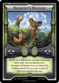 Demeter's Harvest - Divine Champions: Snowshade Starter Decks - Elestrals card