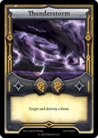 Thunderstorm - Divine Champions: Snowshade Starter Decks - Elestrals card