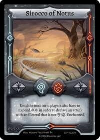 Sirocco of Notus - Divine Champions: Snowshade Starter Decks - Elestrals card