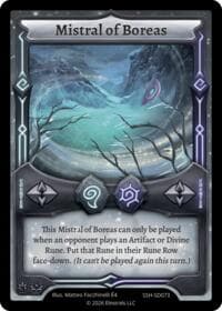 Mistral of Boreas - Divine Champions: Snowshade Starter Decks - Elestrals card
