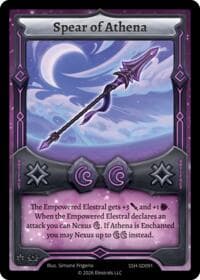 Spear of Athena - Divine Champions: Snowshade Starter Decks - Elestrals card