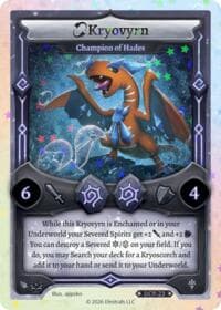 Kryovyrn - Champion of Hades - Divine Champions: Snowshade Promos - Elestrals card