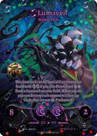 Lumaveil - Wicked Form (Serialized) - Divine Champions: Sunstrike Promos - Elestrals card