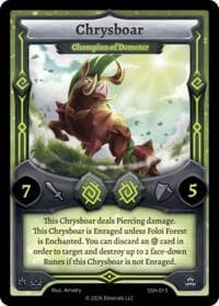Chrysboar - Champion of Demeter - Divine Champions: Snowshade - Elestrals card