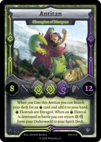 Antitan - Champion of Dionysus - Divine Champions: Snowshade - Elestrals card