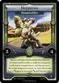 Hopperoo - Champion of Ares - Divine Champions: Snowshade - Elestrals card