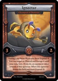 Ignectar - Champion of Dionysus - Divine Champions: Snowshade - Elestrals card