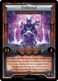 Trifernal - Champion of Hades - Divine Champions: Snowshade - Elestrals card