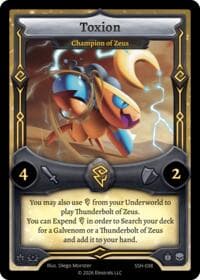 Toxion - Champion of Zeus - Divine Champions: Snowshade - Elestrals card