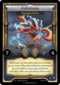 Galvenom - Champion of Zeus - Divine Champions: Snowshade - Elestrals card