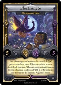Electronyte - Champion of Hera - Divine Champions: Snowshade - Elestrals card