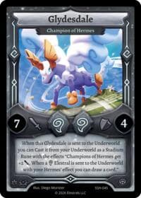 Glydesdale - Champion of Hermes - Divine Champions: Snowshade - Elestrals card