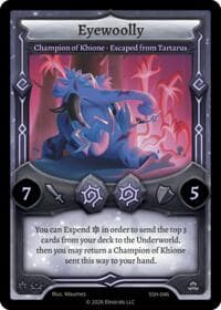 Eyewoolly - Champion of Khione - Escaped from Tartarus - Divine Champions: Snowshade - Elestrals card