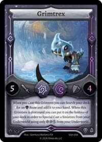 Grimtrex - Divine Champions: Snowshade - Elestrals card