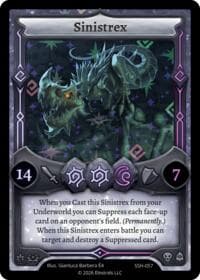 Sinistrex - Divine Champions: Snowshade - Elestrals card