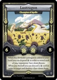 Lustragon - Champion of Apollo - Divine Champions: Snowshade - Elestrals card