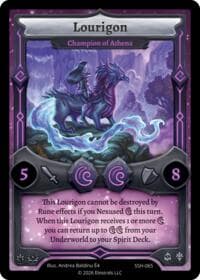 Lourigon - Champion of Athena - Divine Champions: Snowshade - Elestrals card