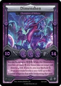 Dimenshen - Champion of Athena - Divine Champions: Snowshade - Elestrals card