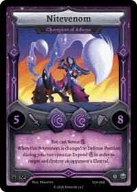 Nitevenom - Champion of Athena - Divine Champions: Snowshade - Elestrals card