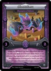 Gloombatt - Champion of Athena - Divine Champions: Snowshade - Elestrals card