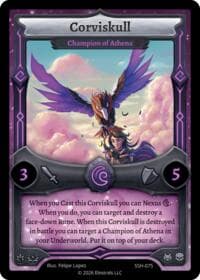 Corviskull - Champion of Athena - Divine Champions: Snowshade - Elestrals card