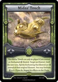 Midas' Touch - Divine Champions: Snowshade - Elestrals card