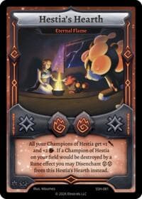 Hestia's Hearth - Eternal Flame - Divine Champions: Snowshade - Elestrals card