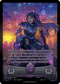 Athena (Full Art) - Divine Champions: Snowshade - Elestrals card