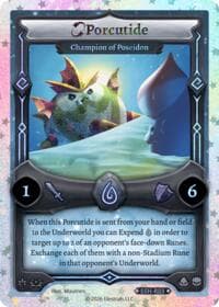 Porcutide - Champion of Poseidon (Stellar) - Divine Champions: Snowshade - Elestrals card