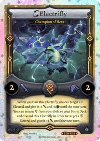 Electrifly - Champion of Hera (Stellar) - Divine Champions: Snowshade - Elestrals card