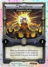 Peagleam - Champion of Apollo (Stellar) - Divine Champions: Snowshade - Elestrals card