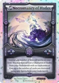 Necromancy of Hades (Stellar) - Divine Champions: Snowshade - Elestrals card
