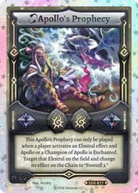 Apollo's Prophecy (Stellar) - Divine Champions: Snowshade - Elestrals card
