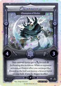 Arctaurus - Champion of Hades (Serialized) - Divine Champions: Snowshade - Elestrals card