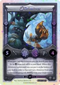 Grimtrex (Serialized) - Divine Champions: Snowshade - Elestrals card