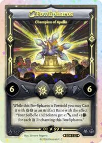 Fowlipharos - Champion of Apollo (Serialized) - Divine Champions: Snowshade - Elestrals card