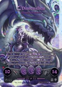 Dimenshen - Champion of Athena (Serialized) - Divine Champions: Snowshade - Elestrals card