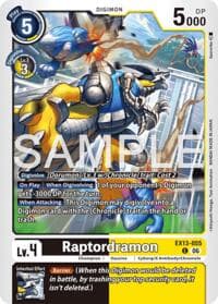 Raptordramon - Chivalrous XIII - Digimon Card Game card