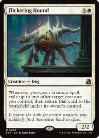 Flickering Hound - Reality Fracture - Magic: The Gathering card