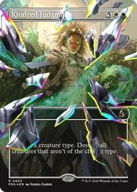 Kindred Judgment (Borderless) (Facet Foil) - Reality Fracture - Magic: The Gathering card