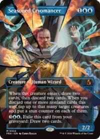Seasoned Cryomancer (Borderless) (0324) - Reality Fracture - Magic: The Gathering card