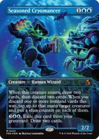 Seasoned Cryomancer (Borderless) (0441) - Reality Fracture - Magic: The Gathering card