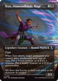 Teyo, Diamondblade Mage (Borderless) - Reality Fracture - Magic: The Gathering card