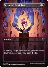 Terminal Criticism (Borderless) - Reality Fracture - Magic: The Gathering card