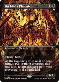Darklight Phoenix (Borderless) (0444) - Reality Fracture - Magic: The Gathering card