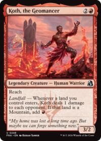 Koth, the Geomancer - Reality Fracture - Magic: The Gathering card
