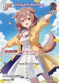 Inugami Korone (P) (hBP06-067) (Alternate Art) - hololive OFFICIAL CARD GAME Promos - Hololive card